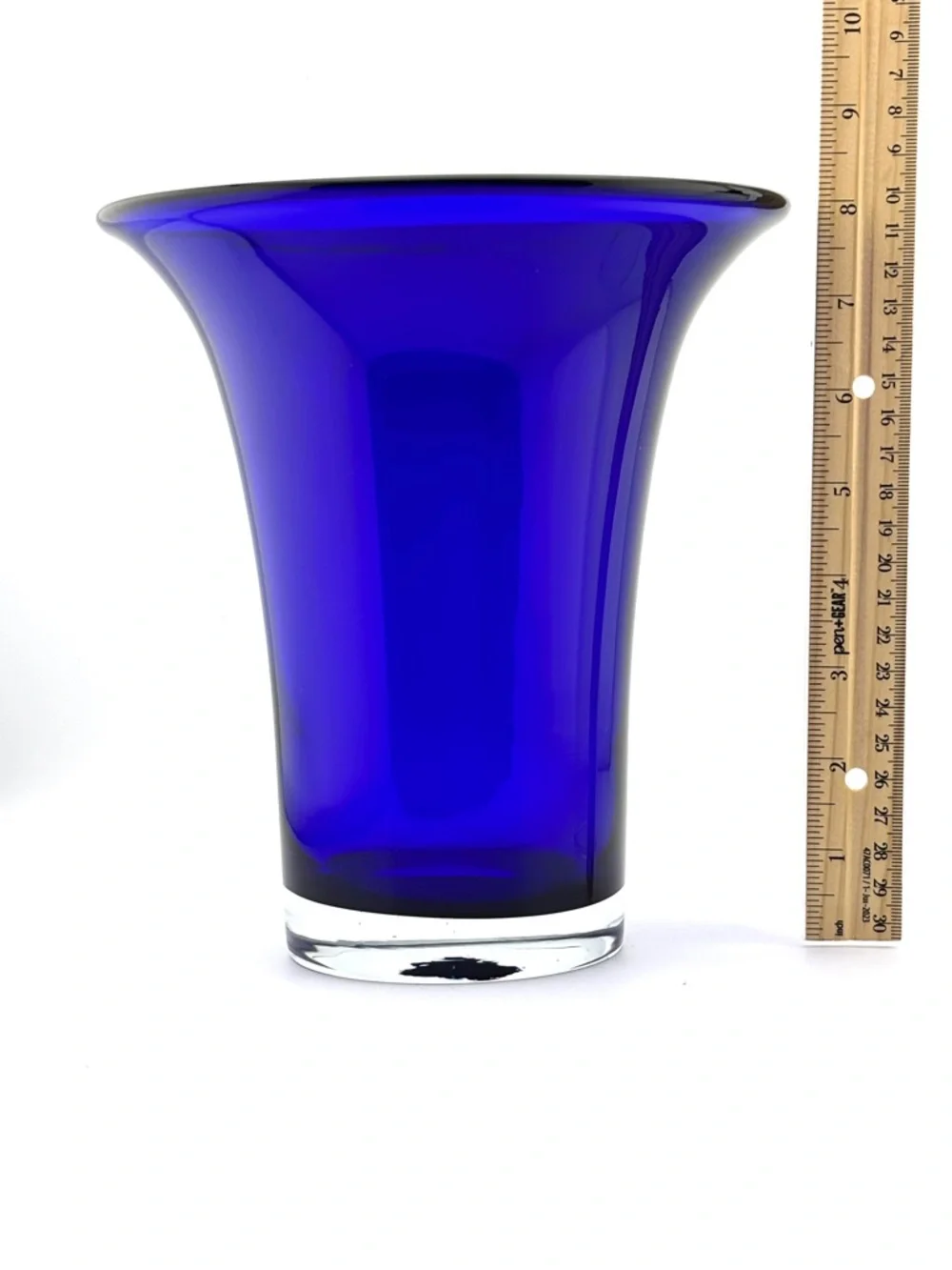 Blown Glass Cobalt Blue Vase